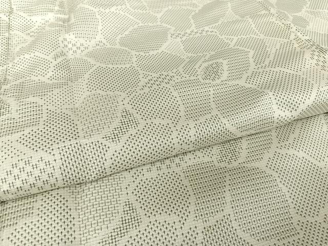 平和屋着物●上質なお召 舞花文 正絹 逸品 AAAW4086np