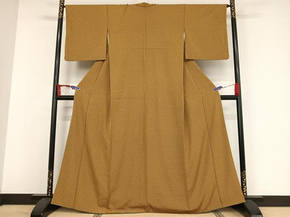 平和屋着物●上質な小紋 花七宝 正絹 逸品 AAAW4095np