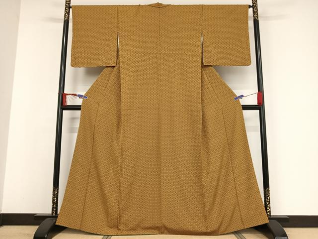 平和屋着物●上質な小紋 花七宝 正絹 逸品 AAAW4095np