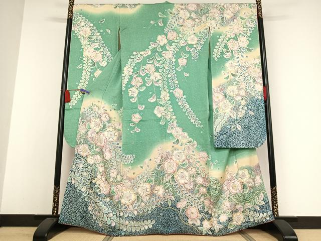 平和屋着物●豪華振袖　辻が花　暈し染め　正絹　逸品　AAAW4098np