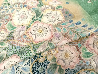 平和屋着物●豪華振袖　辻が花　暈し染め　正絹　逸品　AAAW4098np