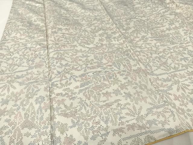 平和屋着物●上質な紬 風景花文 正絹 逸品 AAAW4101np