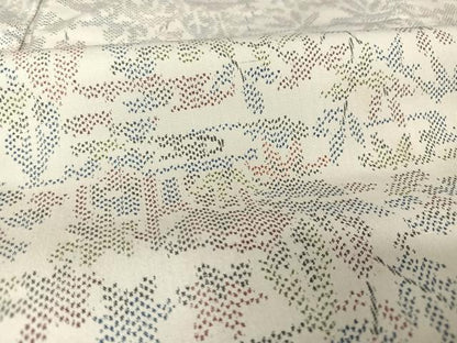 平和屋着物●上質な紬 風景花文 正絹 逸品 AAAW4101np