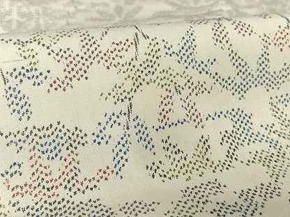 平和屋着物●上質な紬 風景花文 正絹 逸品 AAAW4101np