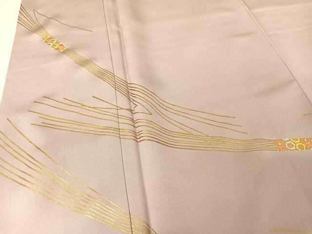 平和屋着物●訪問着 刺繍 藁束 金糸 正絹 逸品 AAAW4112np