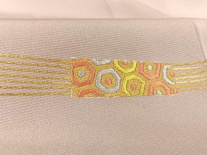 平和屋着物●訪問着 刺繍 藁束 金糸 正絹 逸品 AAAW4112np