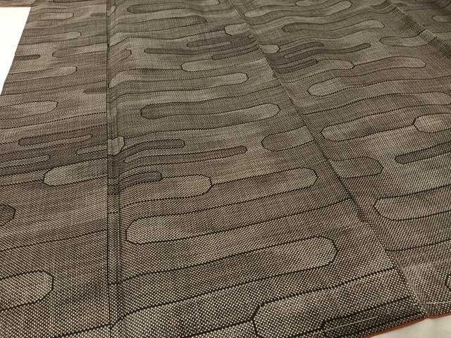 平和屋着物●本場大島紬 7マルキ 霞文 正絹 逸品 未使用 AAAW4146np