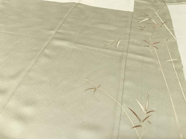 平和屋着物●銀座きしや　訪問着　駒刺繍　雪輪草花文　金糸　金彩　正絹　逸品　AAAW4151np