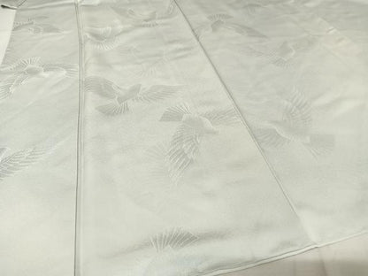 平和屋着物●染色作家 斉藤三才 小紋 三才鳥 暈し染め 正絹 逸品 未使用 AAAW4160np