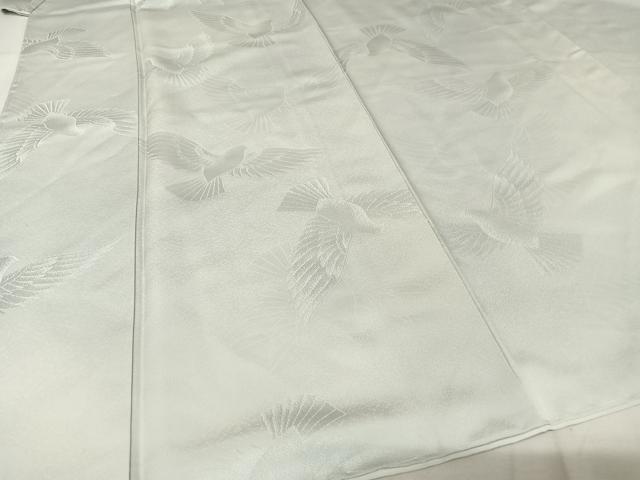 平和屋着物●染色作家 斉藤三才 小紋 三才鳥 暈し染め 正絹 逸品 未使用 AAAW4160np