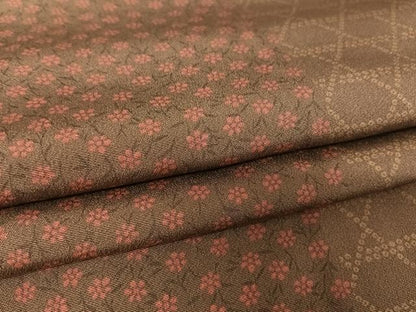 平和屋着物●上質な小紋 小花 網目 正絹 逸品 AAAW4161np