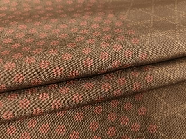 平和屋着物●上質な小紋 小花 網目 正絹 逸品 AAAW4161np