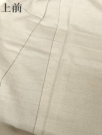 平和屋着物●銀座きしや　訪問着　結城紬地　駒刺繍　流水草花文　松　金糸　金彩　正絹　逸品　AAAW4184np