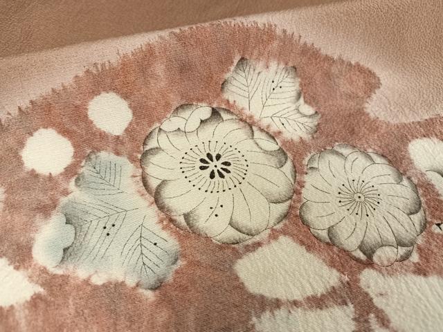 平和屋着物●十日町　名門　滝泰謹製　訪問着　辻が花　絞り　暈し染め　正絹　逸品　AAAW4188np