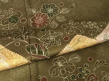 平和屋着物●訪問着 絞り 辻が花 正絹 逸品 AAAW4193np