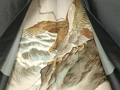 平和屋着物●男性 本場大島紬 アンサンブル 亀甲絣 正絹 逸品 AAAW4204np