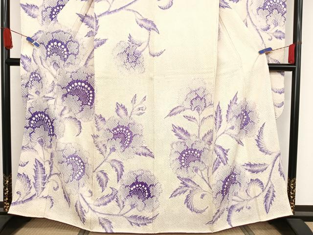 平和屋着物●豪華振袖 総絞り 更紗花文 正絹 逸品 AAAW4230np