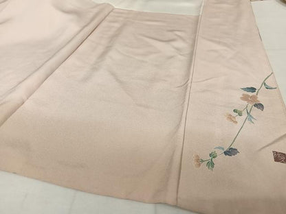 平和屋着物●訪問着 友禅 作家物 枝花文 暈し染め 正絹 逸品 AAAW4254np