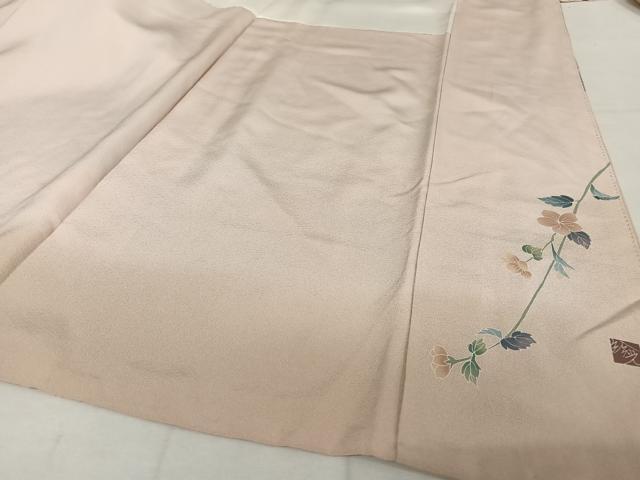 平和屋着物●訪問着 友禅 作家物 枝花文 暈し染め 正絹 逸品 AAAW4254np