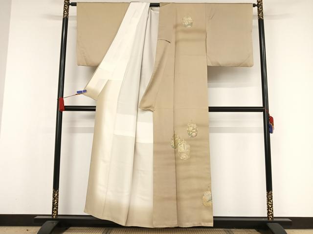 平和屋着物●金彩友禅 卓越技能者・名工・和田光正 訪問着 仕覆文 暈し染め 金彩 正絹 逸品 AAAW4295np