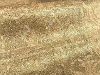 平和屋着物●全通柄袋帯 紬地 壁画文様 金彩 正絹 逸品 AAAW4328np