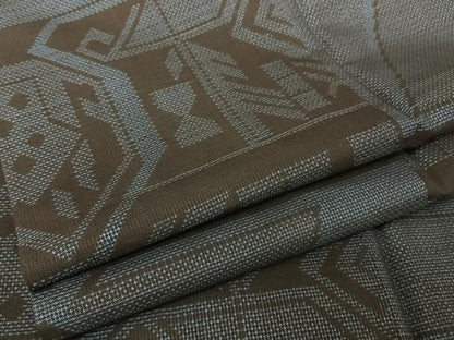 平和屋着物●本場大島紬 カタス7マルキ 幾何学文様 正絹 逸品 AAAW4352np