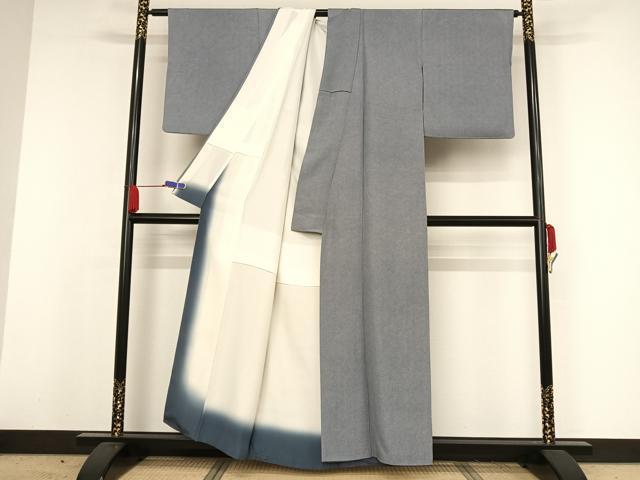 平和屋着物●江戸小紋　鮫小紋柄　正絹　逸品　AAAW4353np