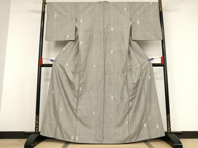 平和屋着物●結城紬 100亀甲 正絹 逸品 AAAW4364np
