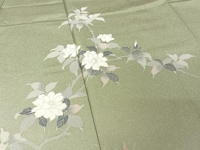平和屋着物●訪問着 枝花文 暈し染め 正絹 逸品 AAAW4392np