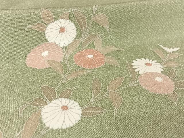 平和屋着物●訪問着 枝花文 暈し染め 正絹 逸品 AAAW4392np