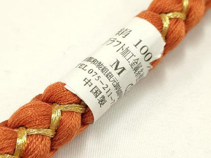 平和屋着物●和装小物 振袖用帯締め 装飾 パール ラインストーン 金糸 逸品 未使用 AAAW4495ay