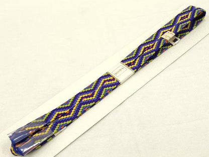 平和屋着物●和装小物　上質な帯締め　手巻工芸 英作　平組　逸品　未使用　AAAW4528ay