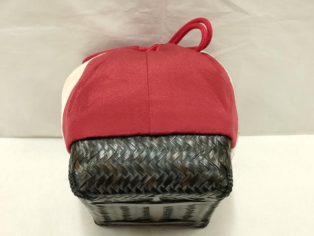 平和屋着物●和装小物 和装バッグ 信玄袋 籠 刺繍 花柄 竹 バンブー 逸品 AAAW4537ay