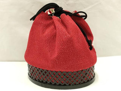 平和屋着物●和装小物 和装バッグ 信玄袋 籠 刺繍 花柄 金糸 竹 バンブー 逸品 AAAW4538ay