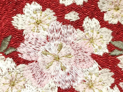 平和屋着物●和装小物 和装バッグ 信玄袋 籠 刺繍 花柄 金糸 竹 バンブー 逸品 AAAW4538ay