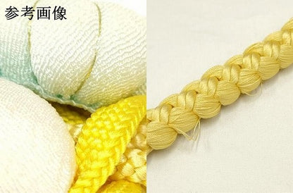 平和屋着物●和装小物　振袖用帯締め　装飾　ちりめん細工　金糸　撚り房　逸品　AAAW4588ay