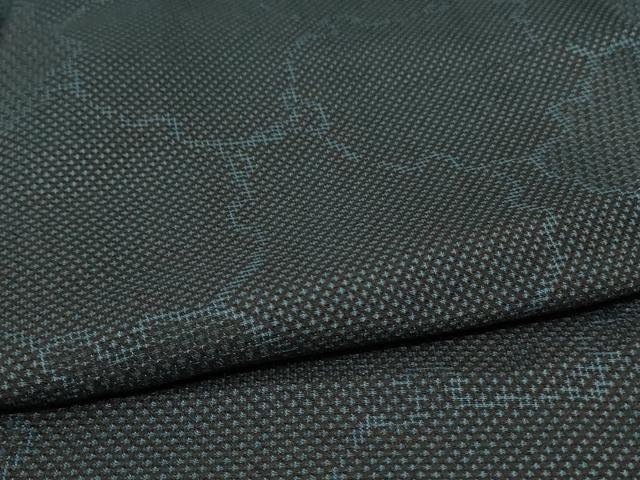 平和屋着物▽上質な小紋　単衣　雪輪文　正絹　逸品　AAAW5167jd