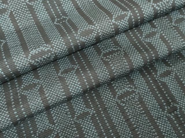 平和屋着物●上質な紬 竹間道 正絹 逸品 AAAW5225br