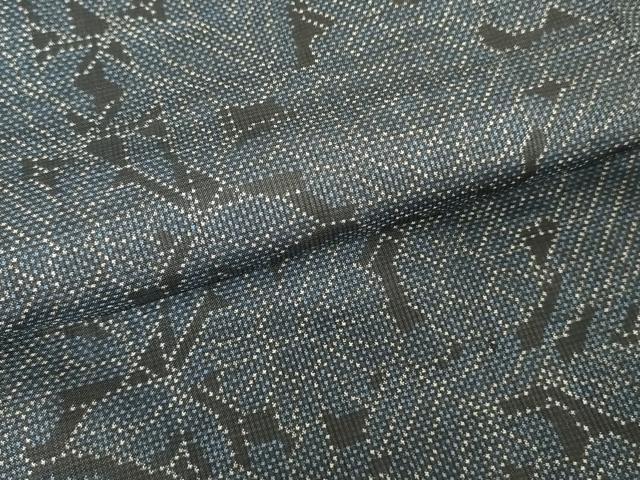 平和屋着物●本場大島紬 一元7マルキ 草花尽くし 正絹 逸品 AAAW5229br
