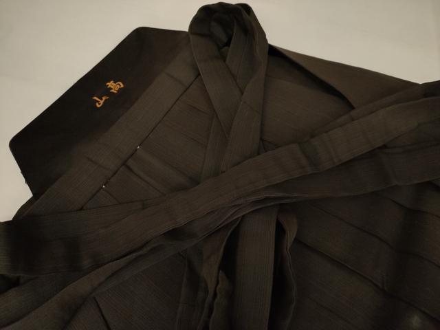 平和屋着物●男性　馬乗り袴　縞　正絹　逸品　AAAW5239br