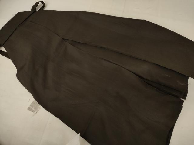 平和屋着物●男性　馬乗り袴　縞　正絹　逸品　AAAW5239br