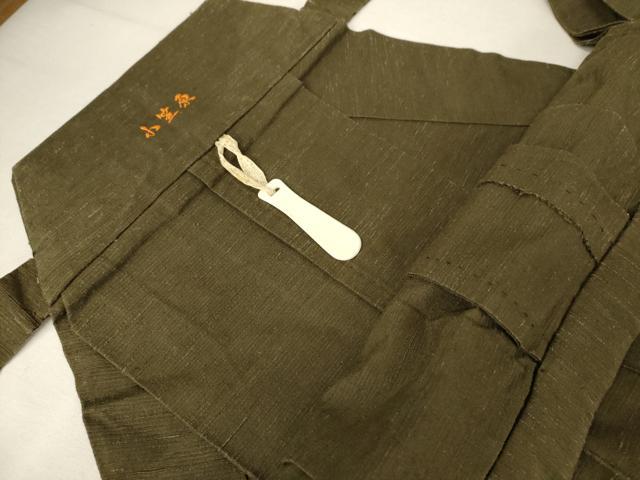 平和屋着物●男性 馬乗り袴 紬地 色無地 媚茶色 正絹 逸品 AAAW5243br