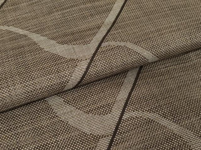 平和屋着物●本場大島紬　カタス9マルキ　斜縞　正絹　逸品　AAAW5253br
