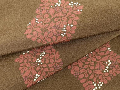 平和屋着物●上質な小紋 南天 萩 正絹 逸品 AAAW5261br
