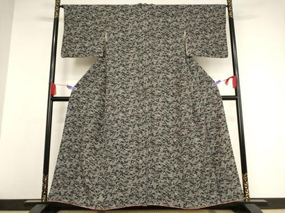 平和屋着物●江戸小紋 笠松風景文 正絹 逸品 AAAW5265br