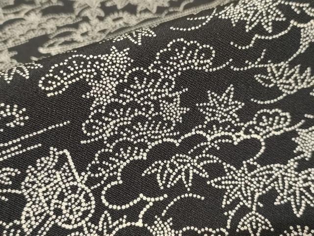 平和屋着物●江戸小紋 笠松風景文 正絹 逸品 AAAW5265br