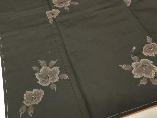 平和屋着物●上質な紬　舞花文　正絹　逸品　未使用　AAAW5296br