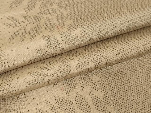 平和屋着物●上質な紬 草花間道 正絹 逸品 AAAW5337br