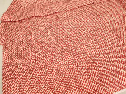 平和屋着物[]七五三　女の子　３歳　祝着　三つ身　被布・巾着セット　刺繍　舞桜文　金糸　AAAW6962ja