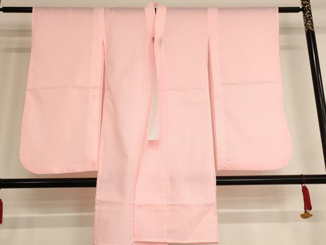 平和屋着物[]七五三　女の子　７歳　祝着　四つ身　長襦袢セット　花手毬文　暈し染め　金彩　未使用　AAAW7078ja